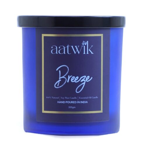 Aatwik Breeze Scented Soy Wax Candle with Upto 70 Hr